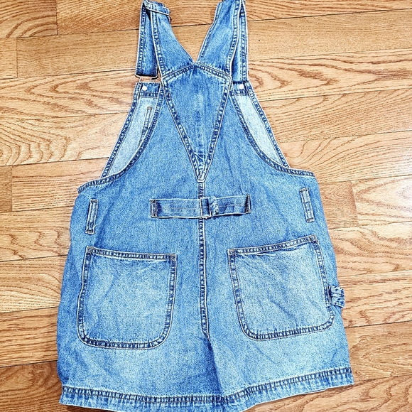 No Boundaries Denim Overalls (Midwash) Size M Juniors - Picture 2 of 8